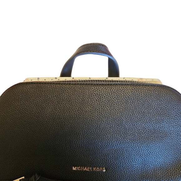 Michael Kors Pebbled Black Backpack - Picture 7 of 13